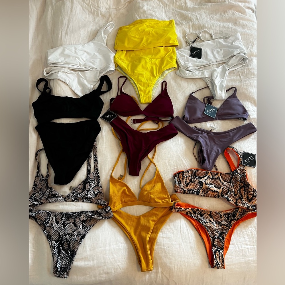 Set of 9 bikinis from Zaful